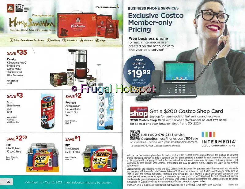 Costco Business Center Coupon Book SEPTEMBER : OCTOBER 2021 | Pages 22-23