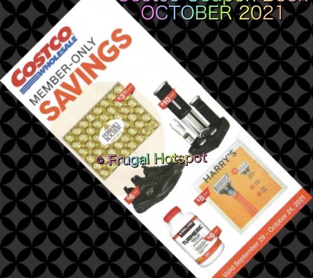 Costco Coupon Book OCTOBER 2021 (9 29 21 through 10 24 21) Cover