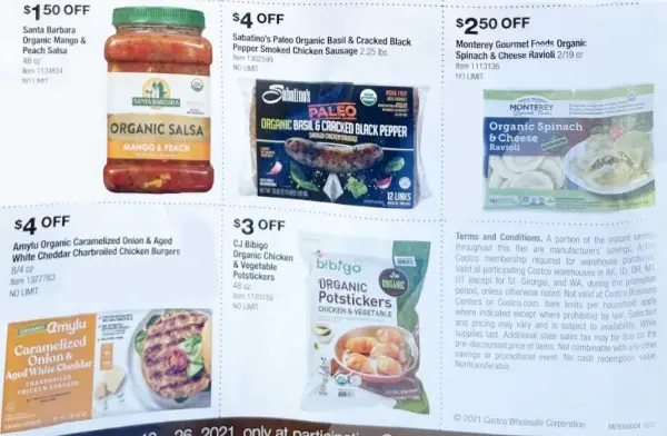 Costco ORGANIC Coupon Book SEPTEMBER 2021 Page 4 B