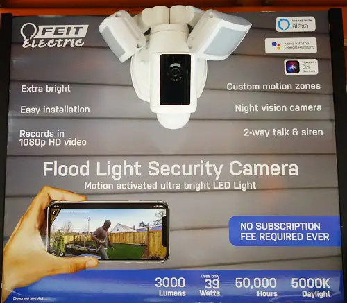 Feit Floodlight Camera with Motion Sensor | Costco 1355300