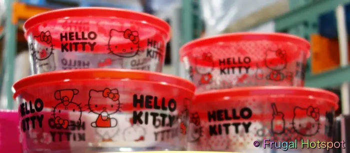 Hello Kitty Pyrex Glass Food Storage Containers | Costco Display 2