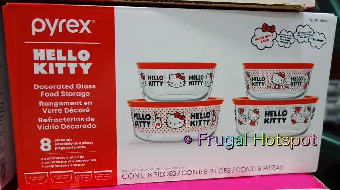 Hello Kitty Pyrex Glass Food Storage Containers | Costco