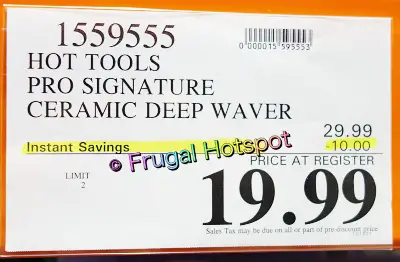 Hot Tools Titanium Ceramic Deep Waver | Costco Sale Price