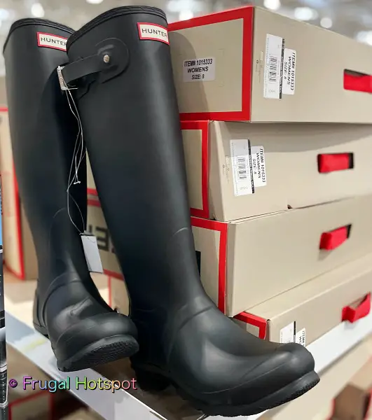 Hunter Ladies Original Tall Matte Rain Boot | Costco Display
