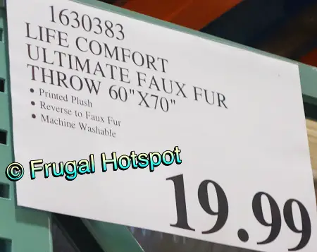 Life Comfort Ultimate Faux Fur Throw | Costco Price
