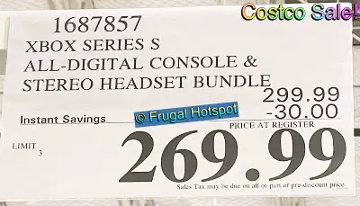 Microsoft Xbox Series S Bundle with Headset | Costco Sale Price 2