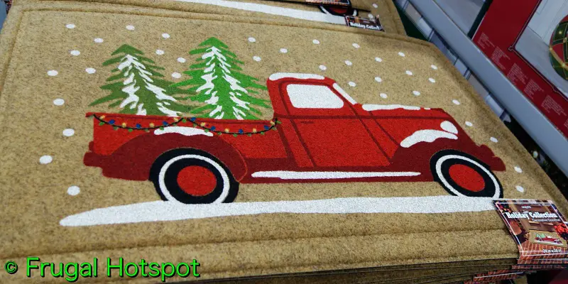 Mohawk Coir Holiday Mat Red Truck | Costco