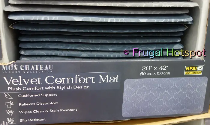 Mon Chateau Comfort Kitchen Mat | gray and blue gray | Costco