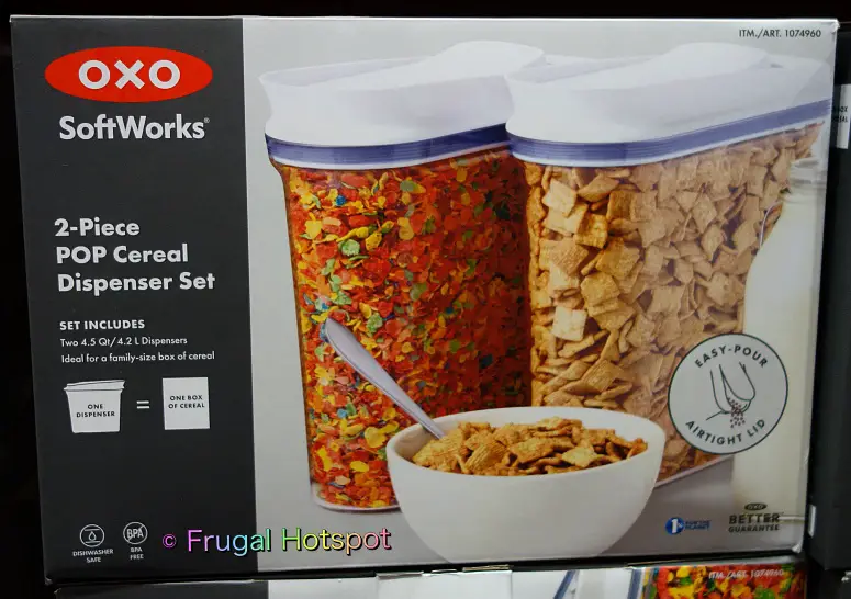 OXO SoftWorks Cereal Dispenser 2 piece set | Costco