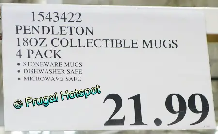 Pendleton Collectable Mug 4-Piece Set | Costco Price