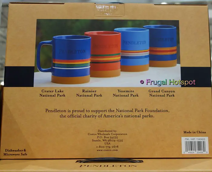 Pendleton National Parks Collectable Mug Set | Crater Lake | Rainier | Yosemite | Grand Canyon | Costco