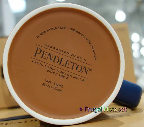 Pendleton National Parks Collectable Mug Set | bottom view | Costco