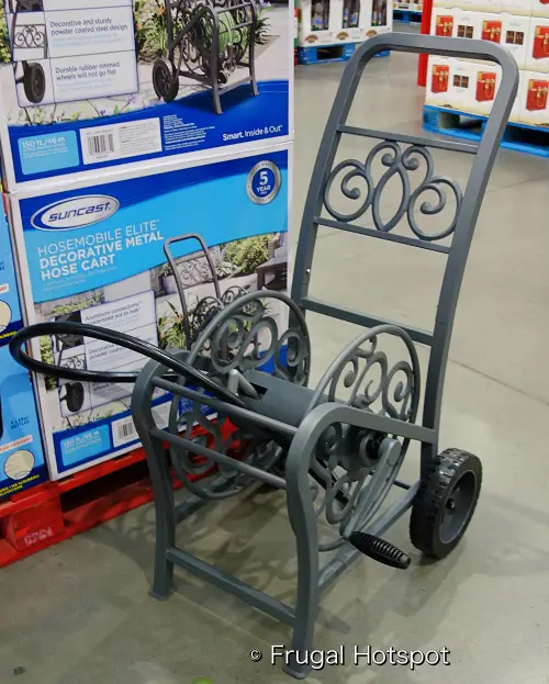 Suncast Hosemobile Elite Decorative Metal Hose Cart | Costco Display