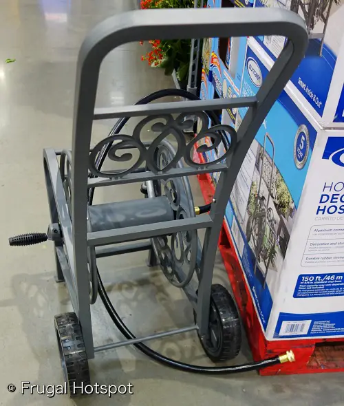 Suncast Hosemobile Elite Decorative Metal Hose Cart | back view | Costco