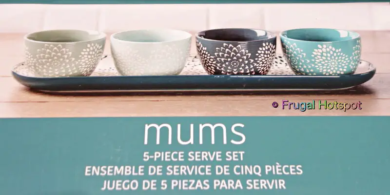 Baum Mums Stoneware Serve Set | Costco