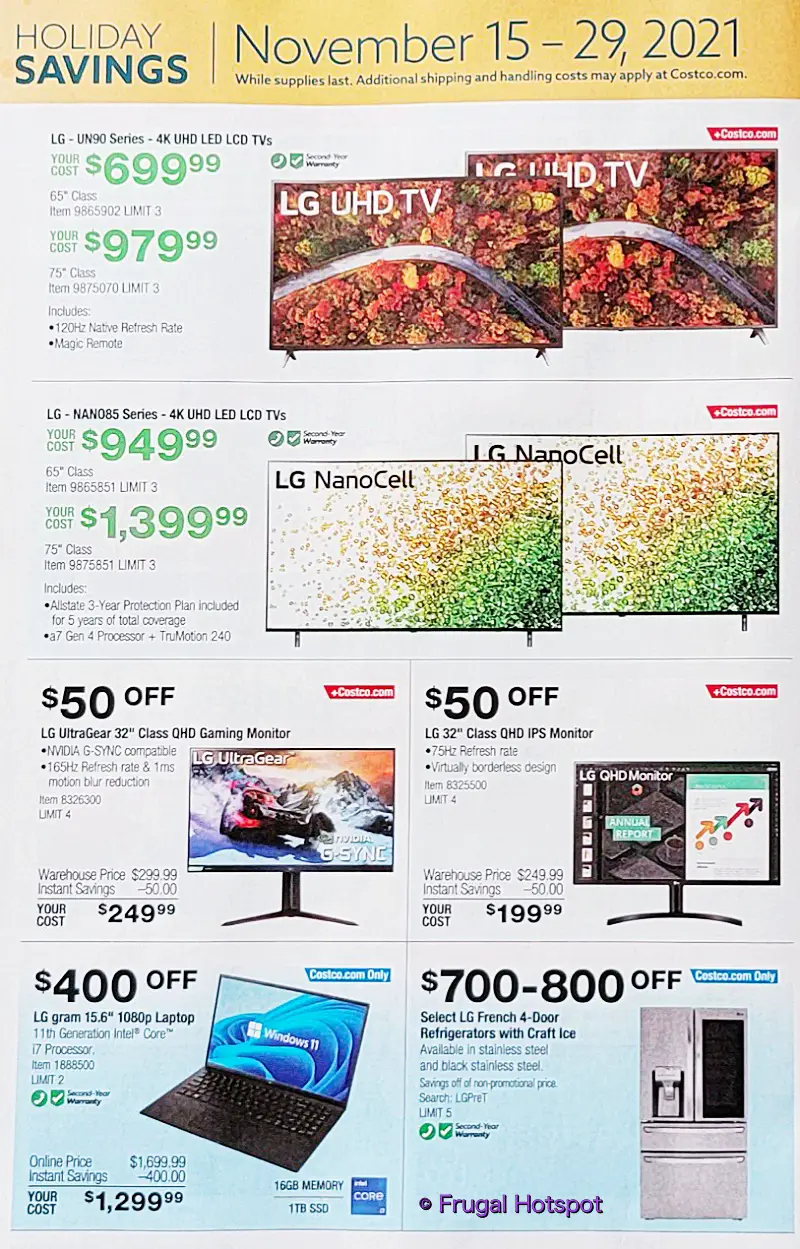 Costco Black Friday and Holiday Savings 2021 Book | Page 10a