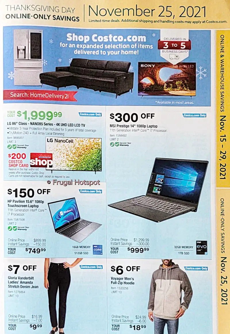 Costco Black Friday and Holiday Savings 2021 Book | Page 11b