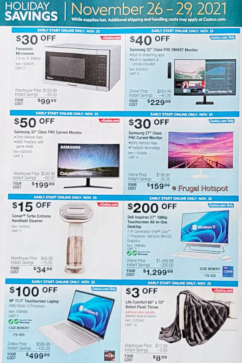 Costco Black Friday and Holiday Savings 2021 Book | Page 12a