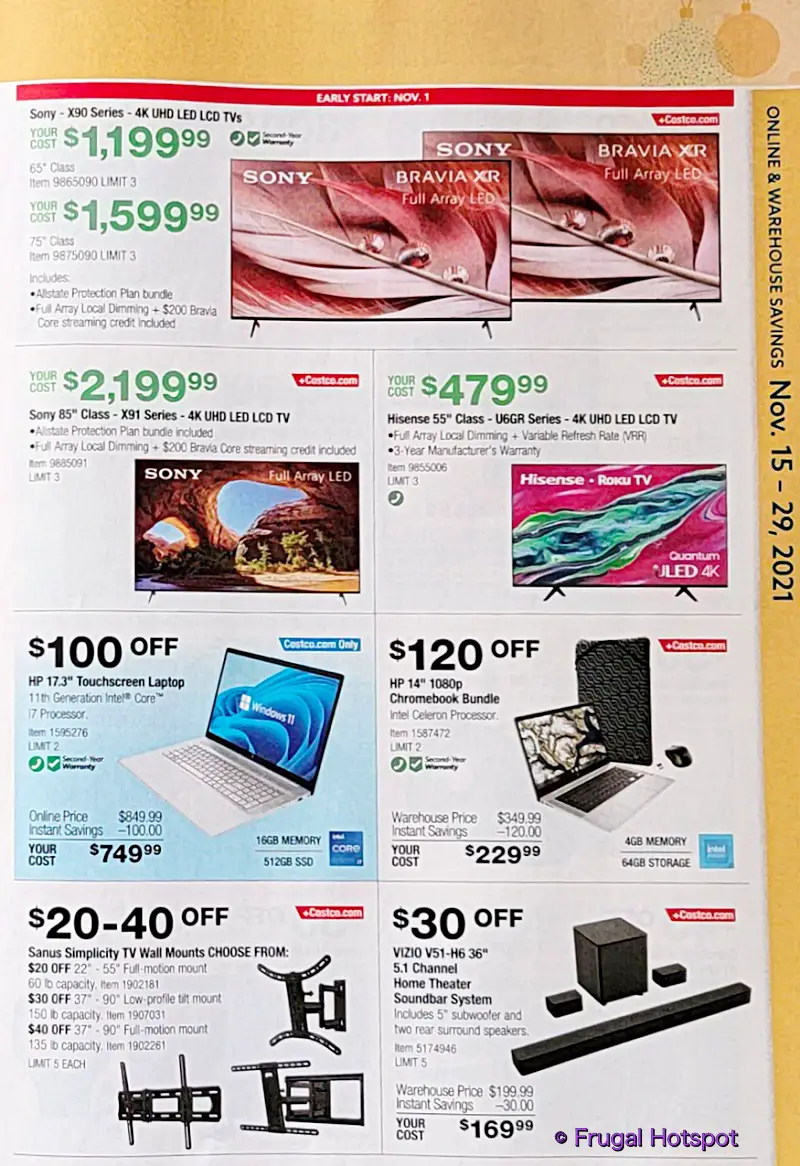 Costco Black Friday and Holiday Savings 2021 Book | Page 8b