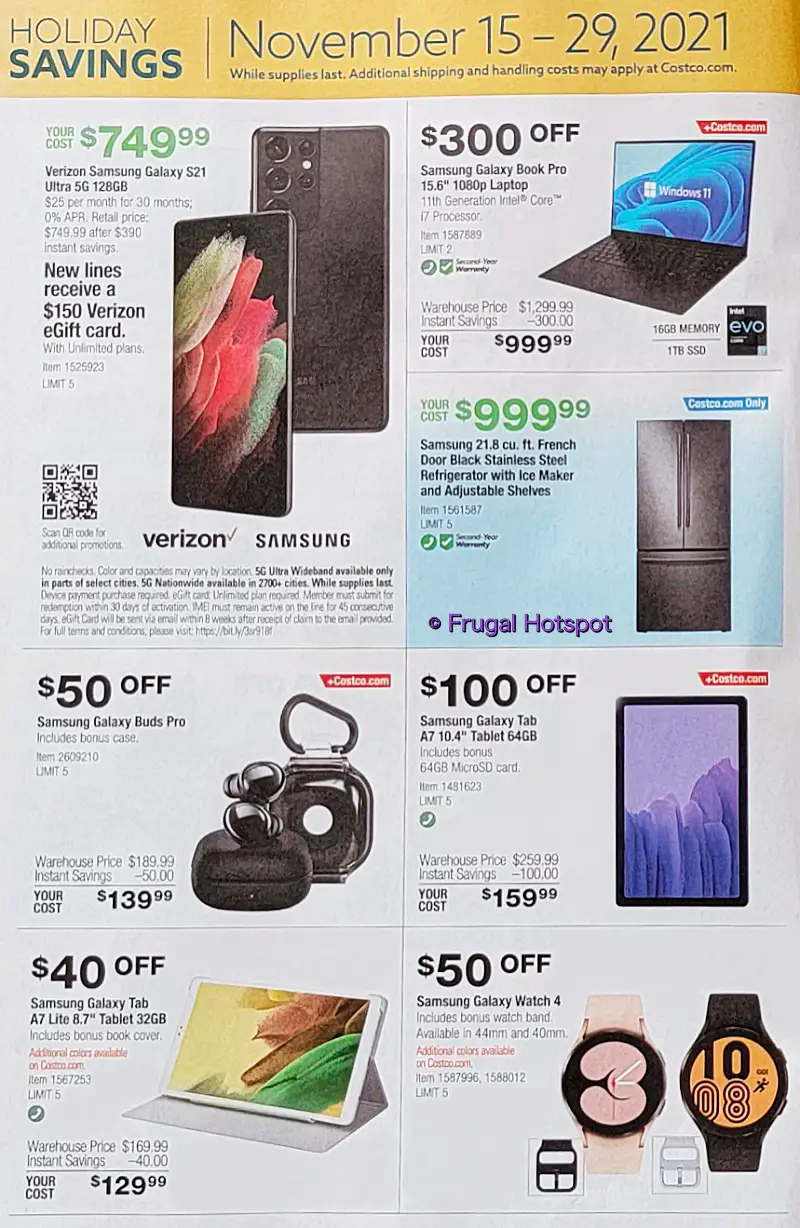 Costco Black Friday and Holiday Savings 2021 Book | Page 9a