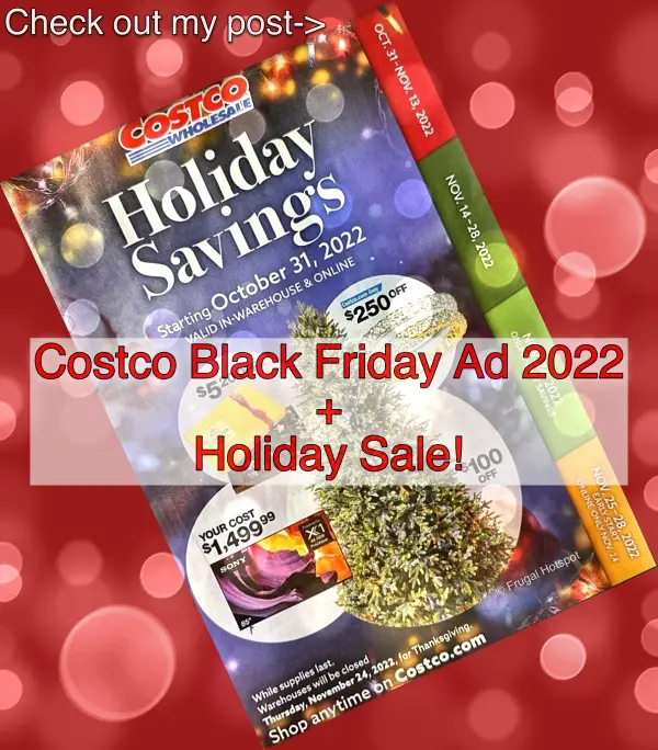 Costco Black Friday and Holiday Savings Coupon Book | Cover refer