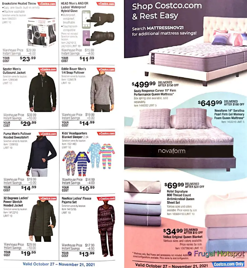 Costco Coupon Book NOVEMBER 2021 Page 5 | Frugal Hotspot