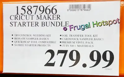Cricut Maker Starter Bundle | Costco Price
