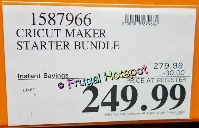 Cricut Maker Starter Bundle | Costco Sale Price