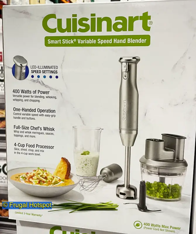 Cuisinart HB400PC Variable Speed Immersion Blender with Food