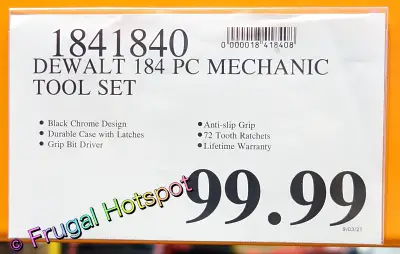 DeWalt Mechanics Tool Set | Costco Price