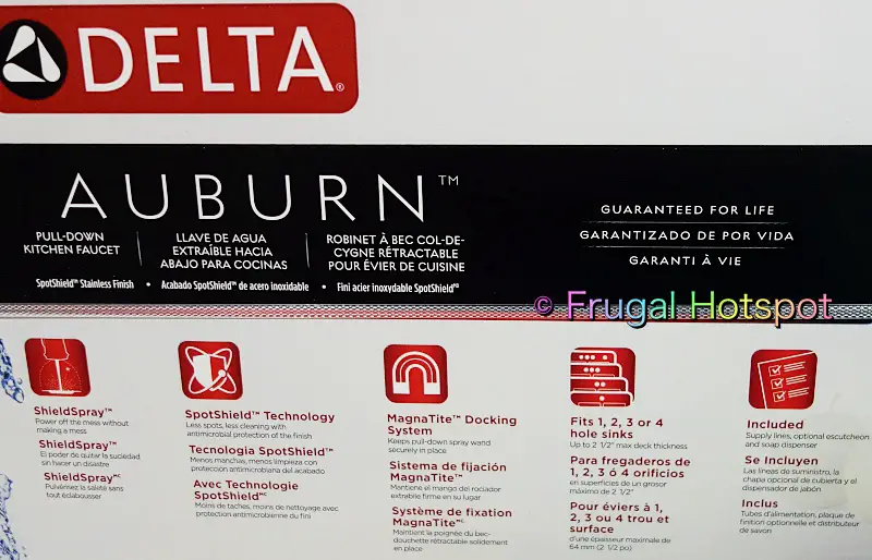 Delta Auburn Pull-Down Kitchen Faucet | info | Costco