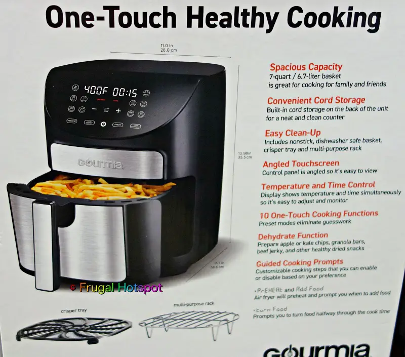 Gourmia 7 Quart Digital Air Fryer | Description | Costco