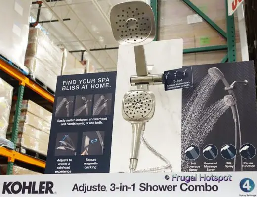 Kohler Adjuste 3 in 1 Showerhead | Costco Display