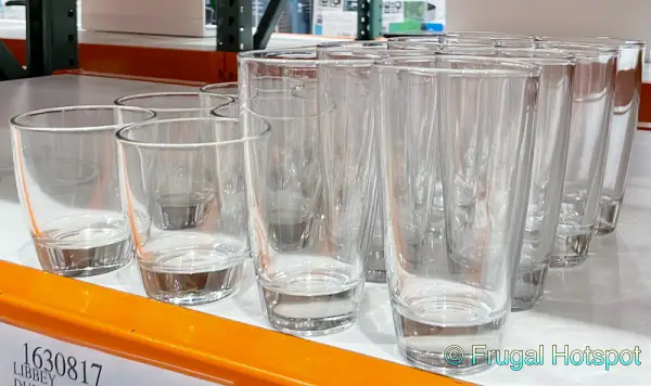 Libbey Durham Glass Drinkware 16 Piece Set | Costco Display
