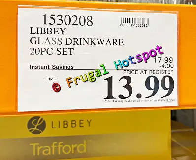 Libbey Trafford Glass Drinkware | Costco Sale Price