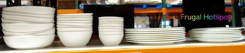 Mikasa Trellis Bone China Dinnerware Set | Costco Display