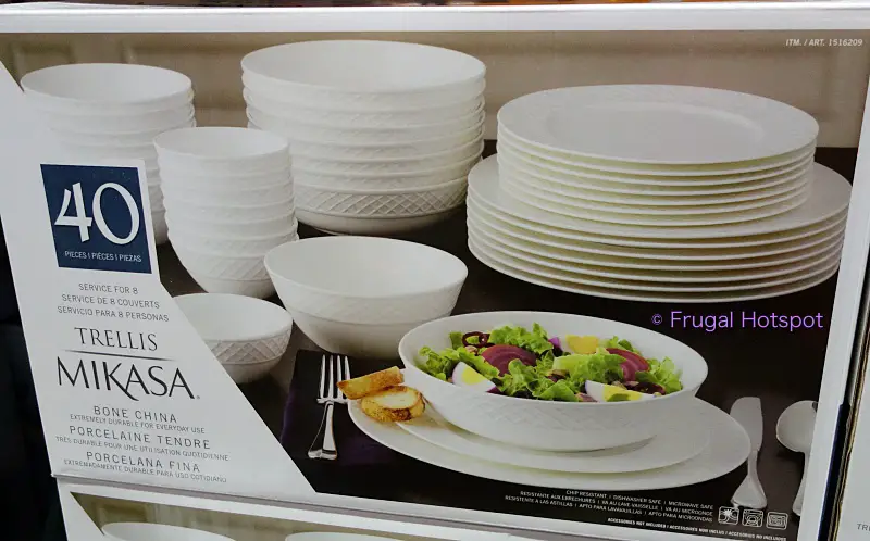 Mikasa Trellis Bone China Dinnerware Set | Costco