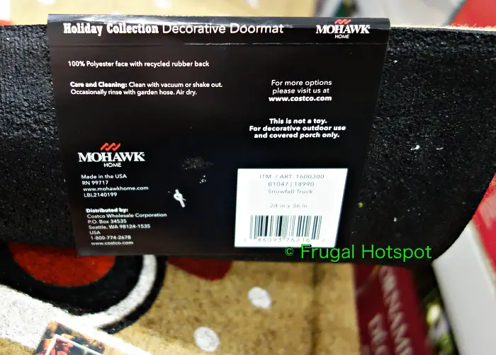 Mohawk Home Holiday Collection Decorative Doormat | description | Costco