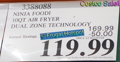 Ninja Foodi XL 2 Basket Air Fryer | Costco Sale Price