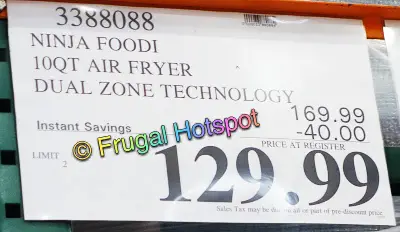 Ninja Foodi XL 2-Basket Air Fryer | Costco Sale Price