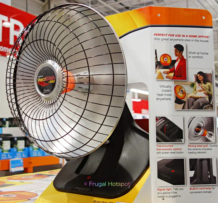 Presto HeatDish Plus Tilt Heater | Costco Display