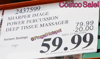 Sharper Image Percussion Massager | Costco Sale Price