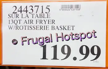 Sur La Table 13-Quart Multifunctional Air Fryer | Costco Price