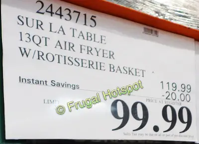 Sur La Table Air Fryer | Costco Sale Price