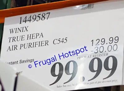 Winix Air Purifier C545 | Costco Sale Price