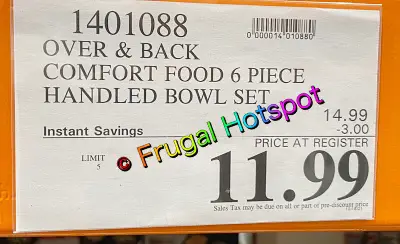 overandback Comfort Food Bowls | Costco Sale Price