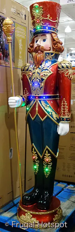 6-Foot Nutcracker with LED Lights and Music | Costco Display