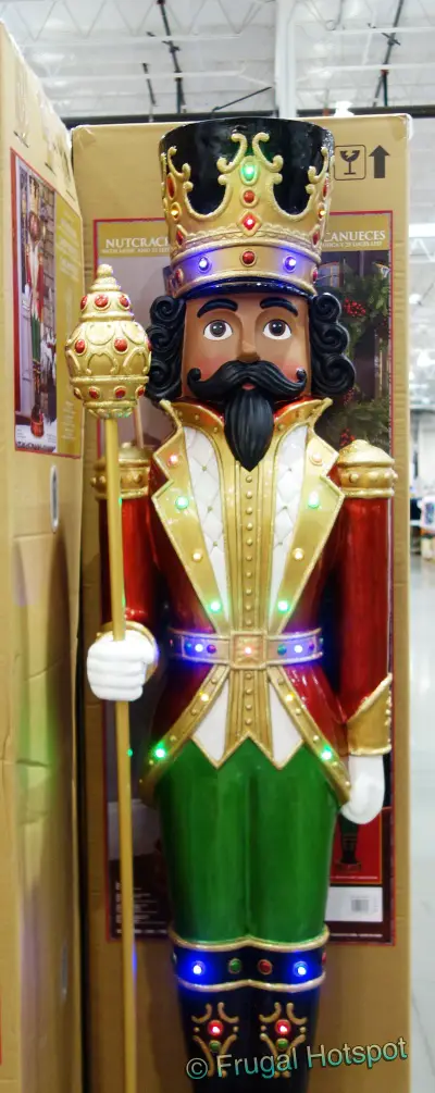 6' Nutcracker with LED Lights and Music | Costco Display 