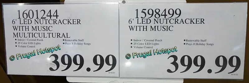 6' Nutcracker with LED Lights and Music | Costco Price