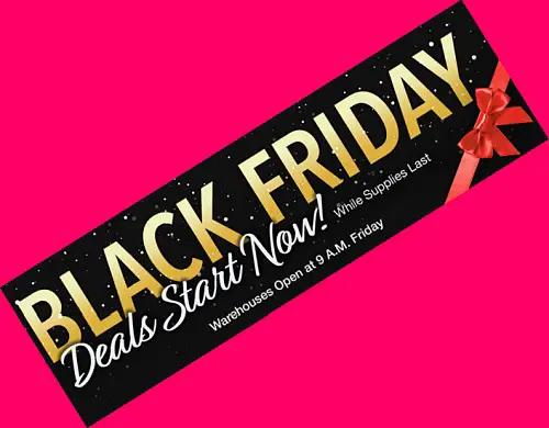 Black Friday Costco Deals Start Now | pink background